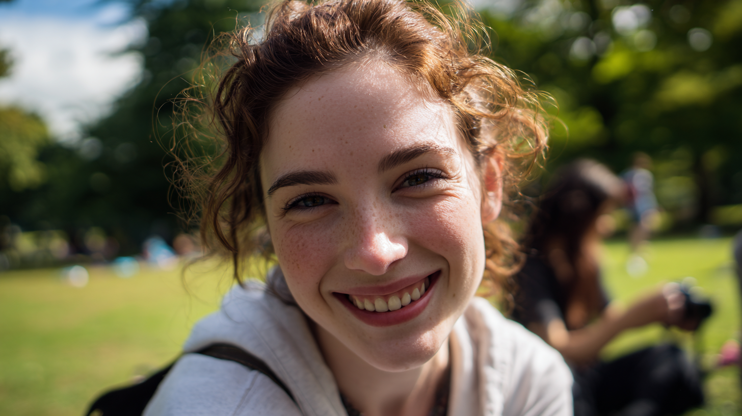 Eye-level camera angle