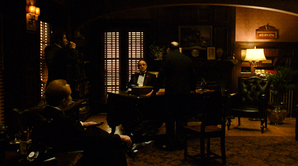 Low-key lighting from The Godfather
